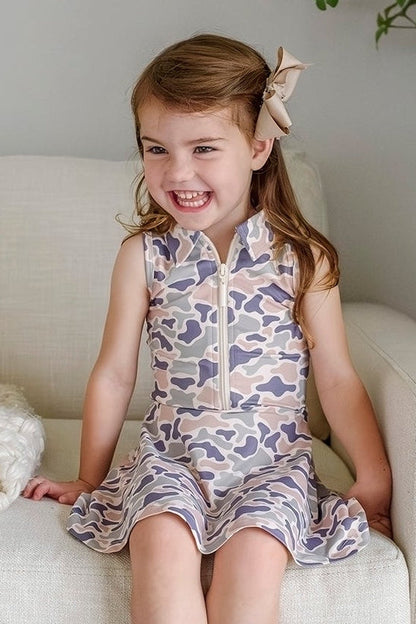 Girl's Polo Dress | Camo Cutie