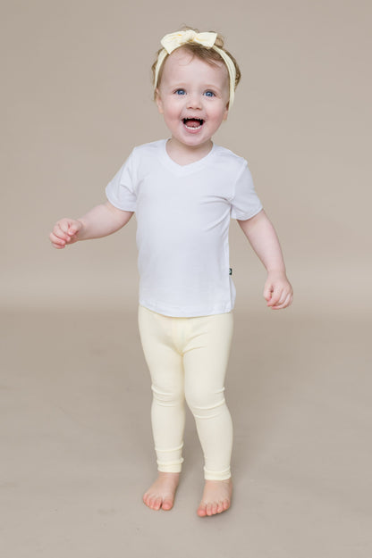 Ribbed Leggings in Chamomile