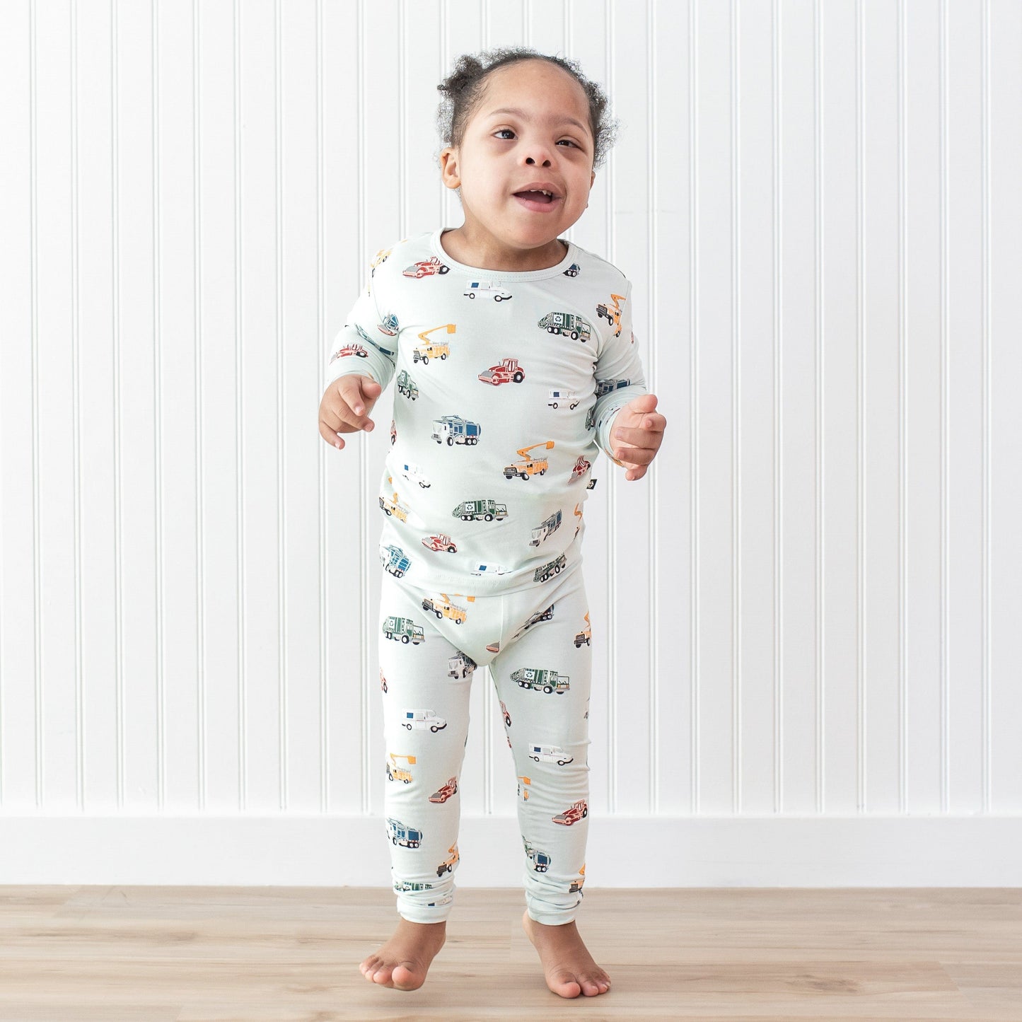 Long Sleeve Pajamas in City Vehicles
