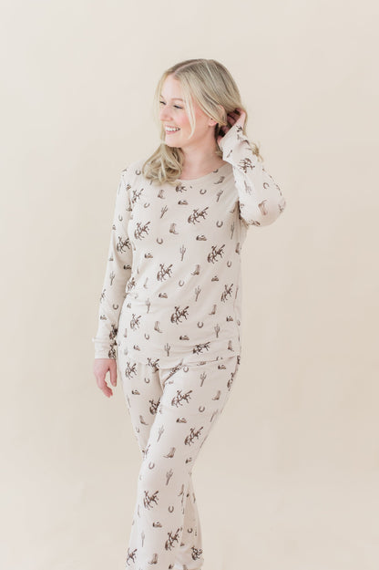 Women's Jogger Pajama Set in Classic Cowboy