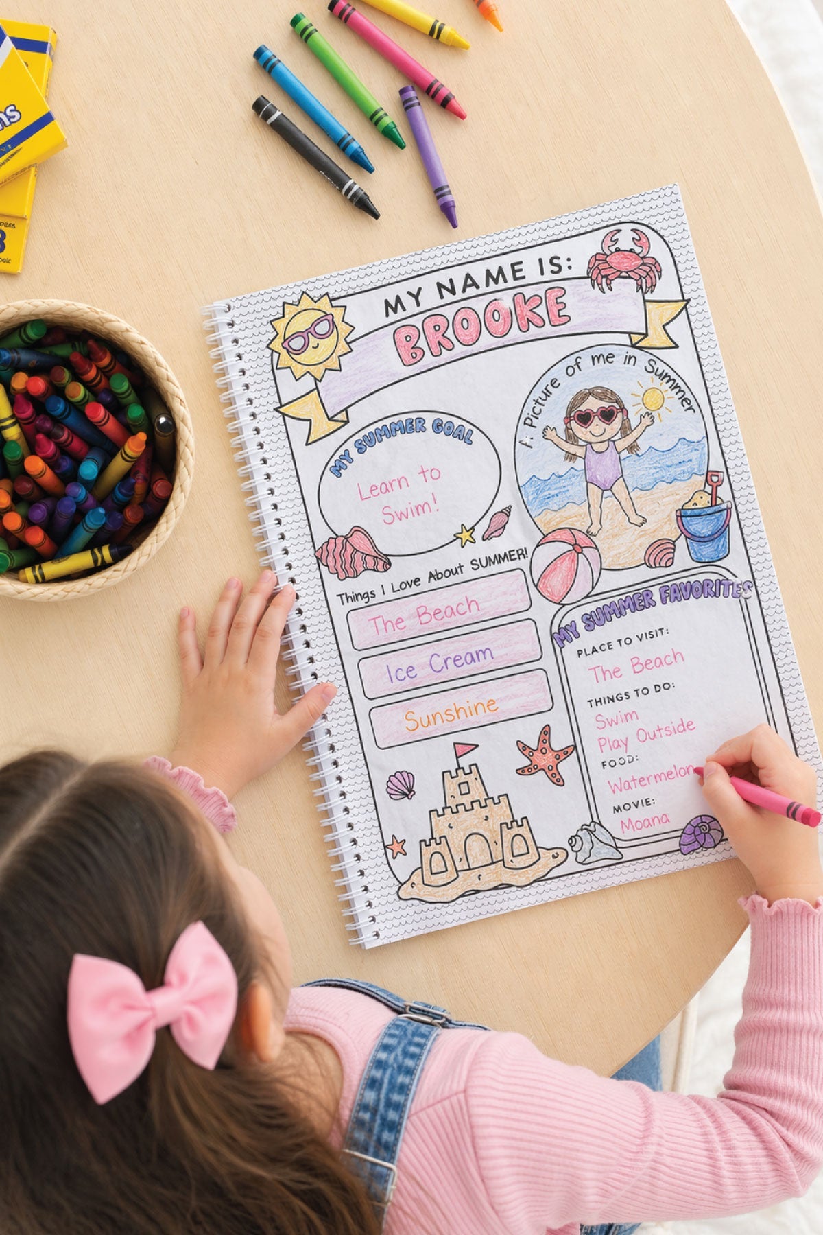 Personalized Coloring Book | Beach Bash