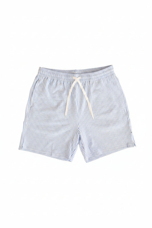 Men's Swim Trunks | Seersucker Blue