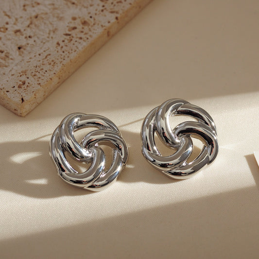 3D Hollow Flower Earrings