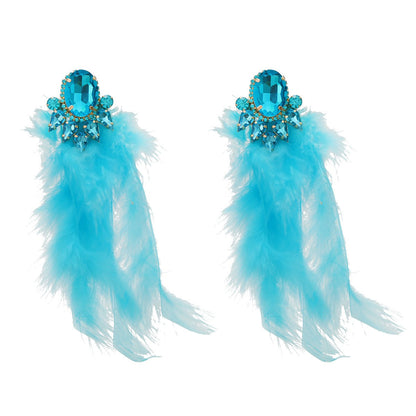 Pre Order:  Bohemian Feather Tassel Earrings