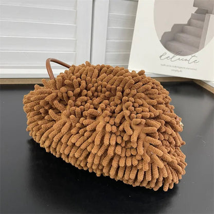 Plush Shoulder Cloud Bag