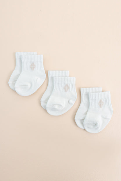 Crew Socks Combo 3-Pack in Cloud