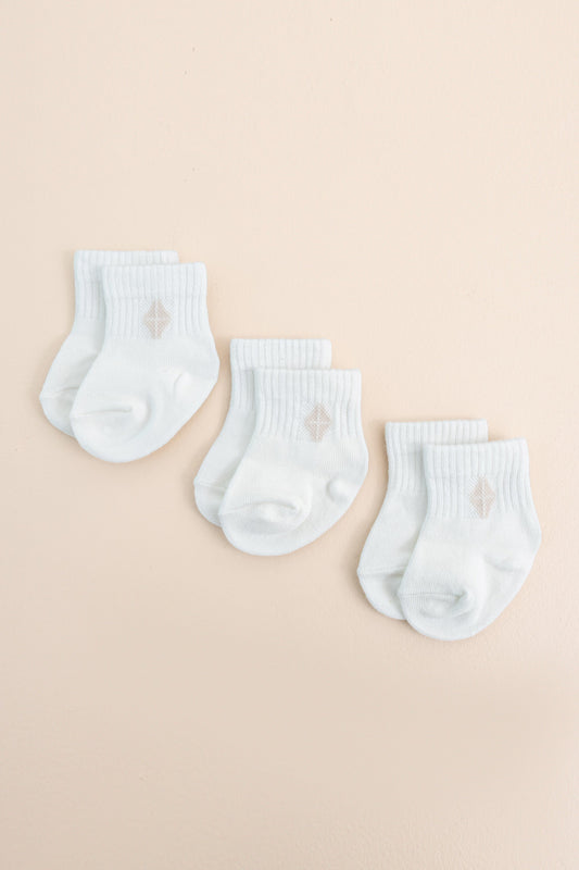 Crew Socks Combo 3-Pack in Cloud