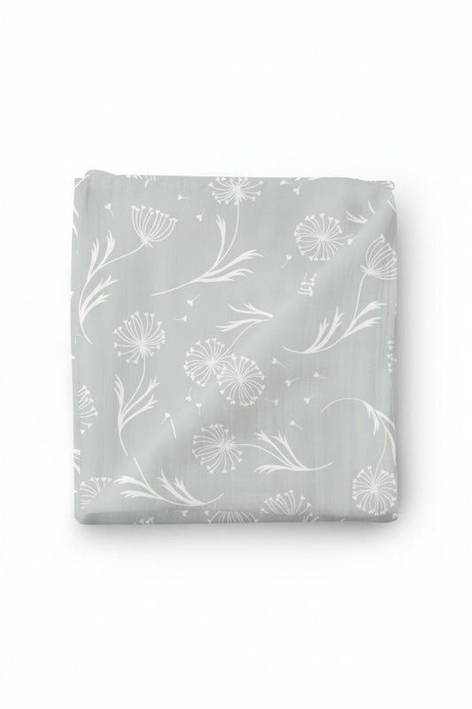 Sage Dandelion Swaddle Blanket