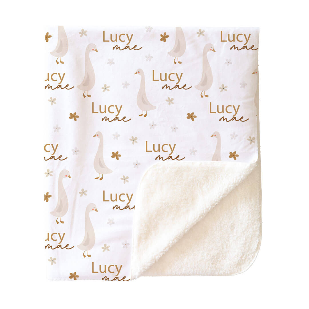 Duck Duck Goose Personalized Kids Blanket