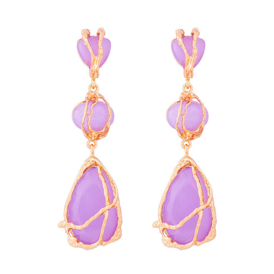 Pre Order:  Bohemian Tear Drop Resin Earrings