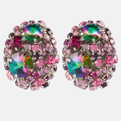 Round Crystal Ear Clip