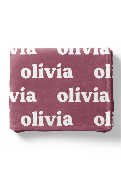 Violet Tones Personalized Color Blanket