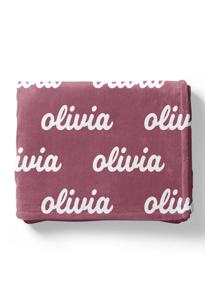 Violet Tones Personalized Color Blanket
