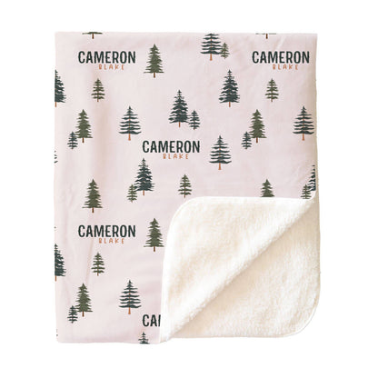 Evergreen Personalized Kids Blanket