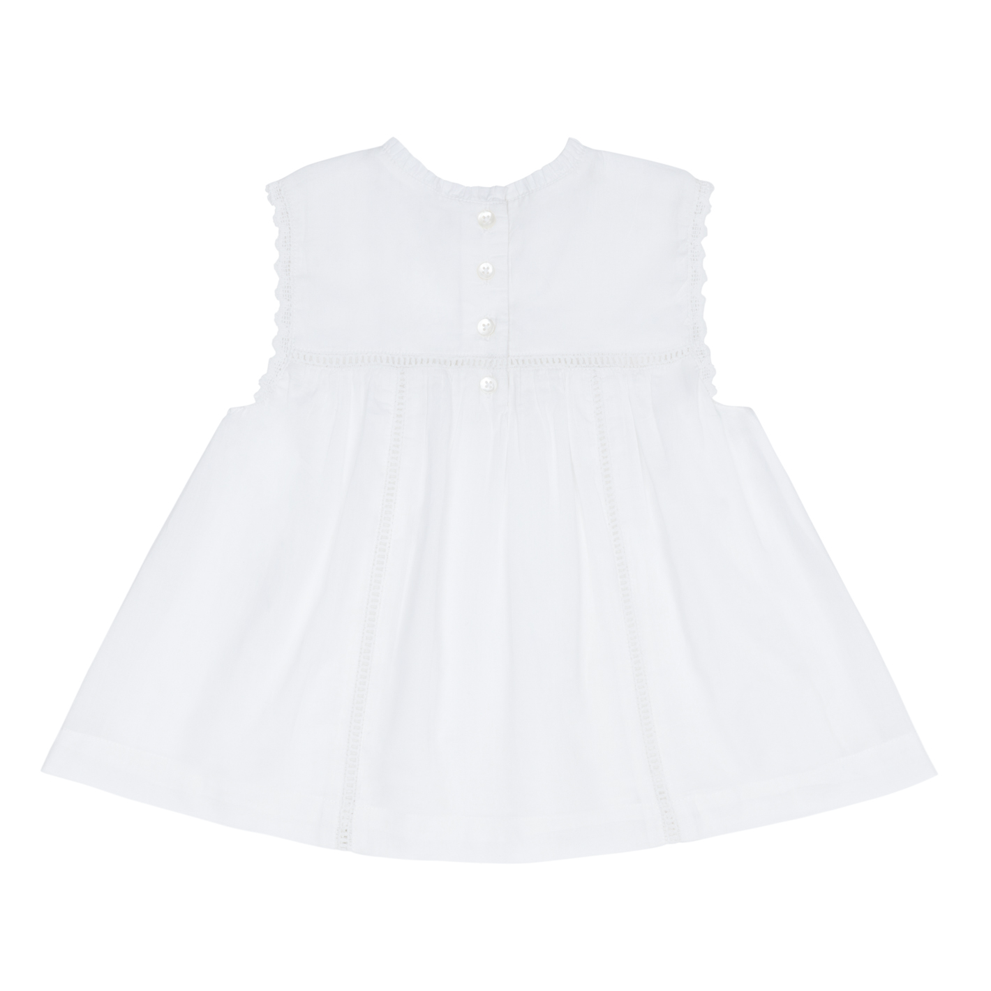 girls white align tank