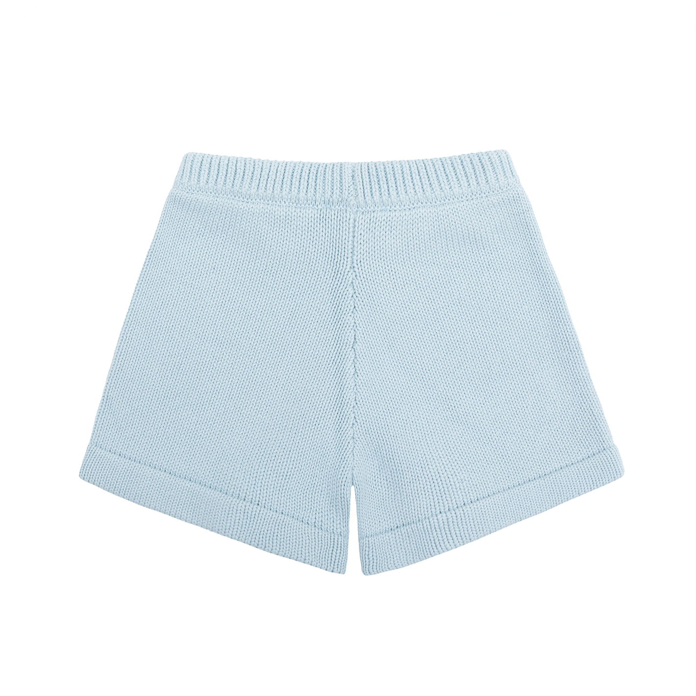 unisex light blue knit short