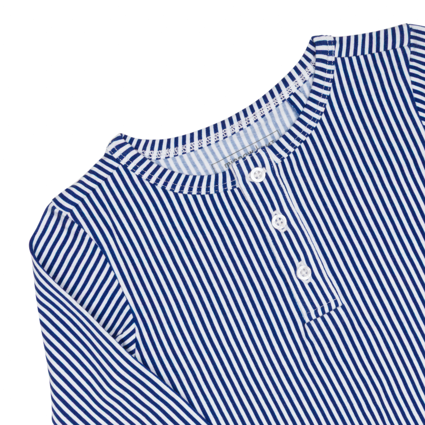 unisex navy stripe pima pajamas set