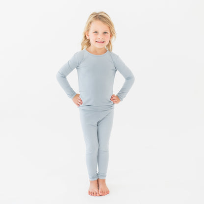 Long Sleeve Pajamas in Fog