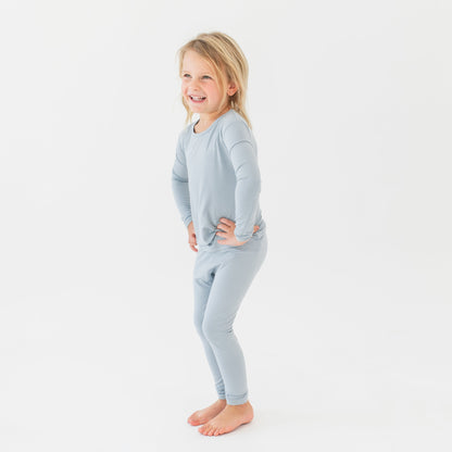 Long Sleeve Pajamas in Fog