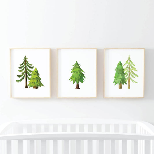 Forest Trees Digital Nursery Art Group