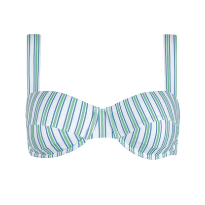 women's tamarin stripe cup bikini top