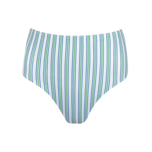 women's tamarin stripe high waist bikini bottom
