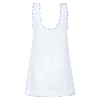 women's white scalloped button up dress