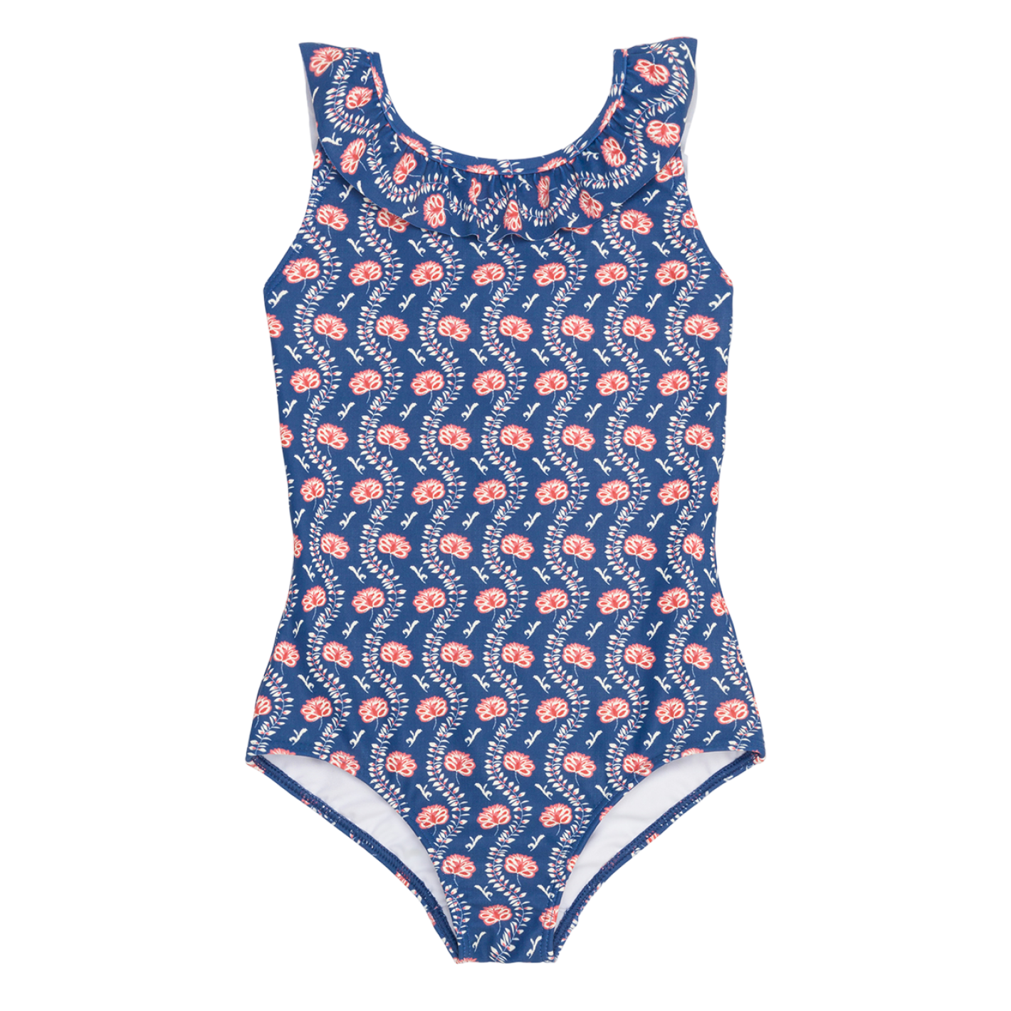 girls navy primrose ruffle collar one piece