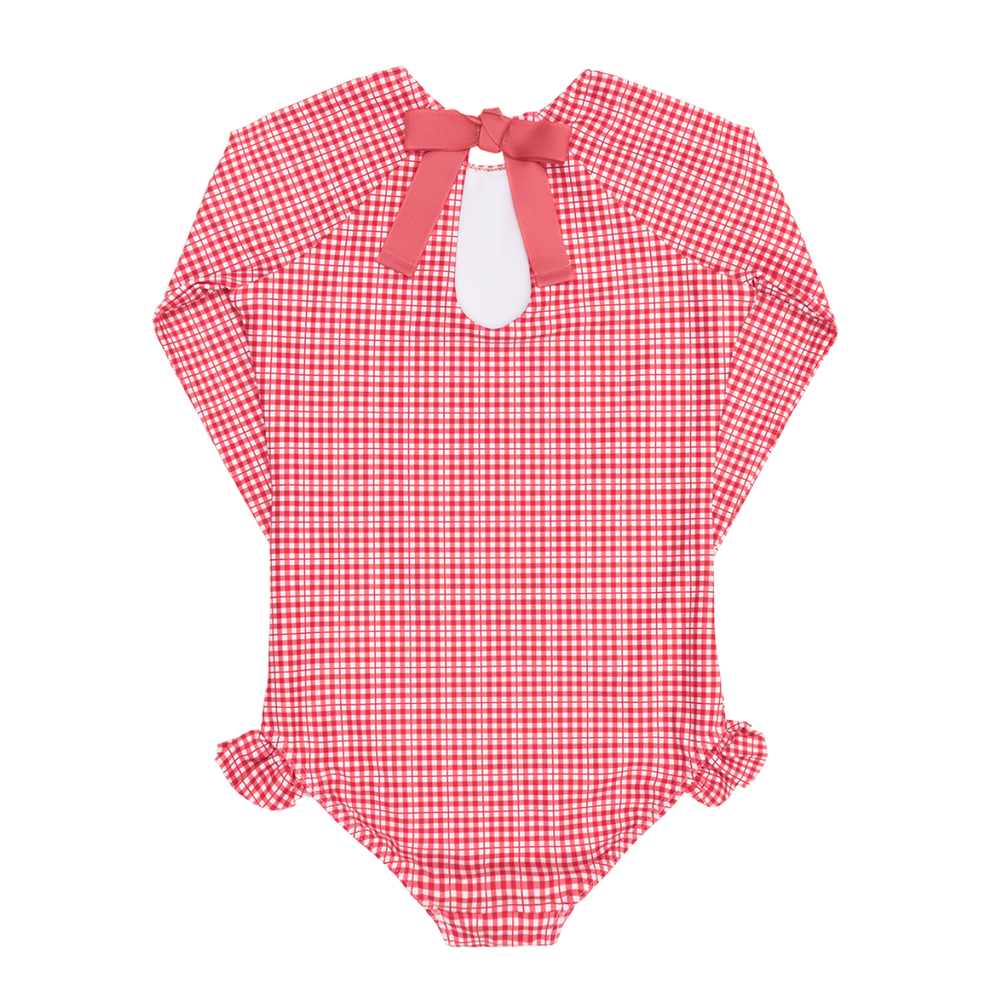 girls poppy gingham rashguard one piece