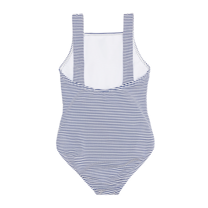 girls harbor stripe tie-front one piece