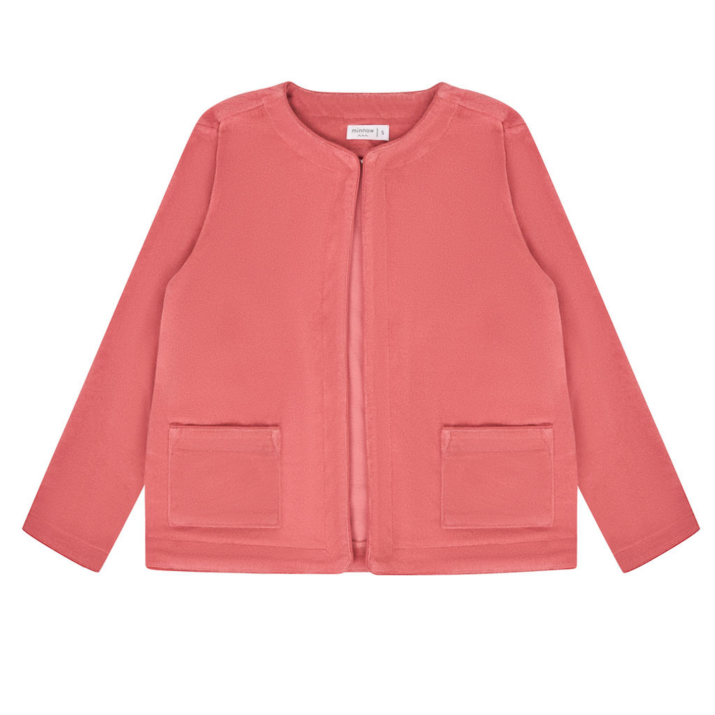 women's sailor red french terry jacket