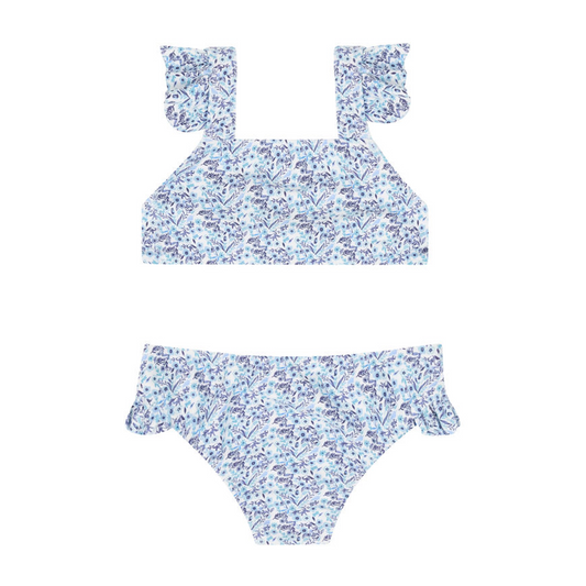girls morning glory ruffle tie back bikini