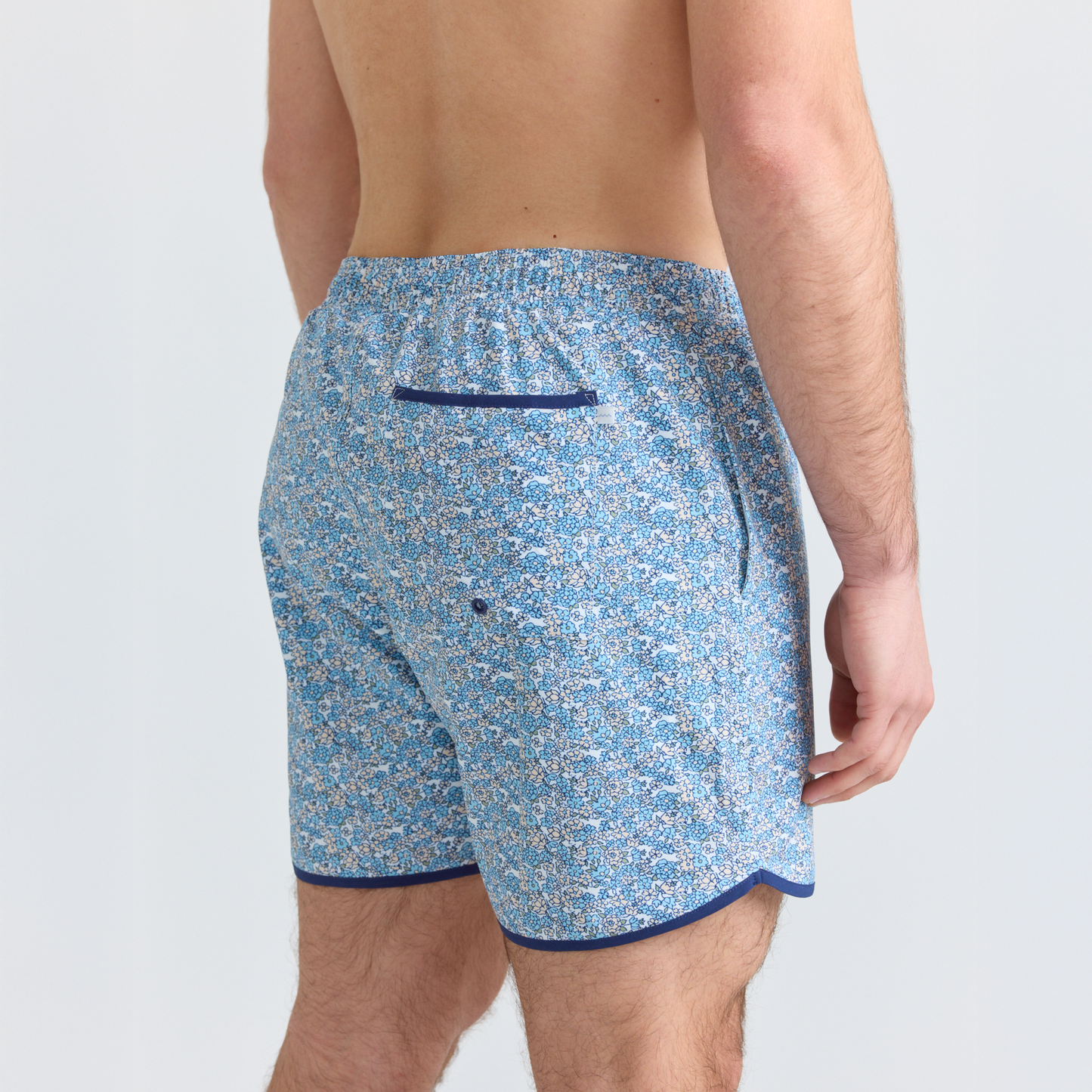 men's original slate floral boardie