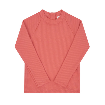 unisex sailor red seersucker rashguard