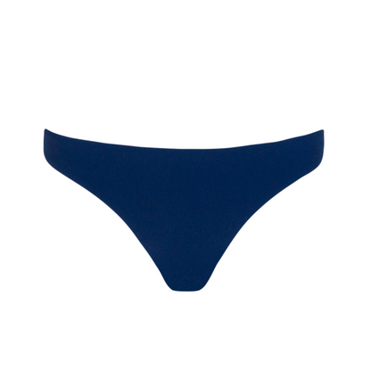 women's navy terry low waist bikini bottom