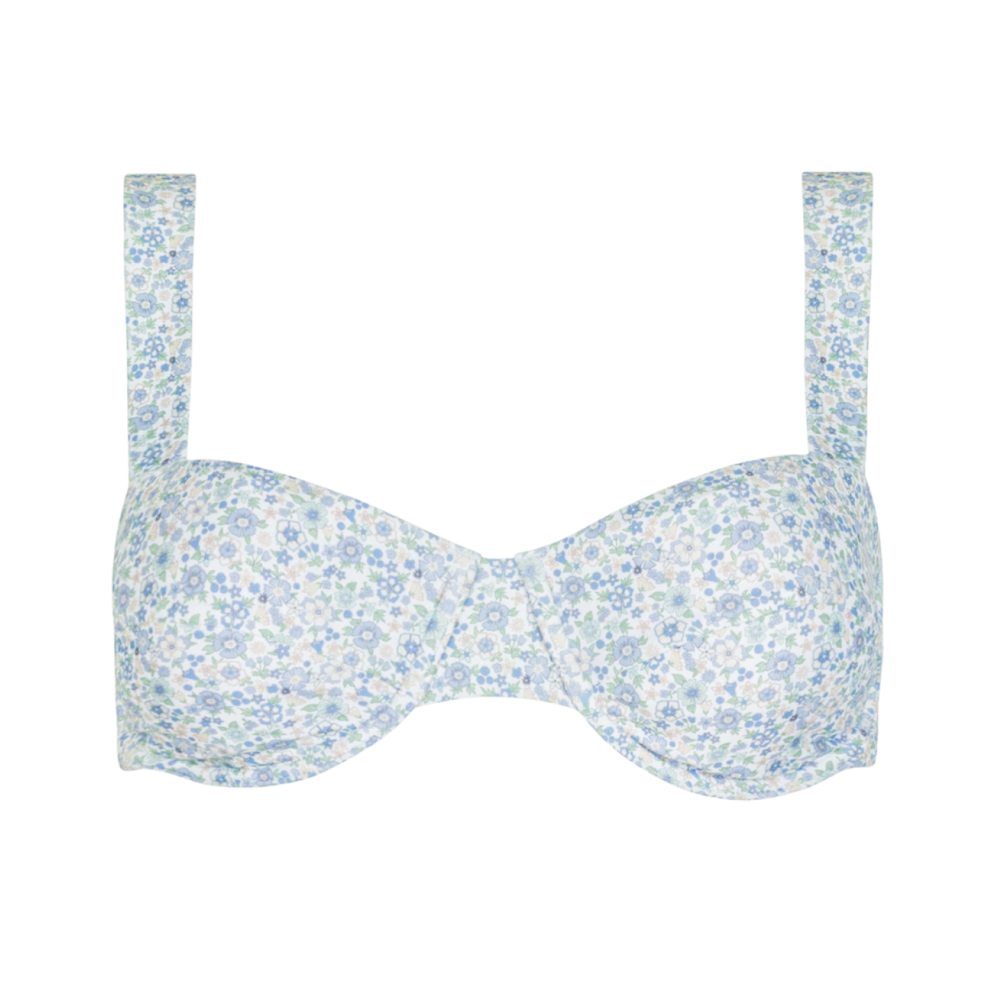 women's slate floral cup bikini top