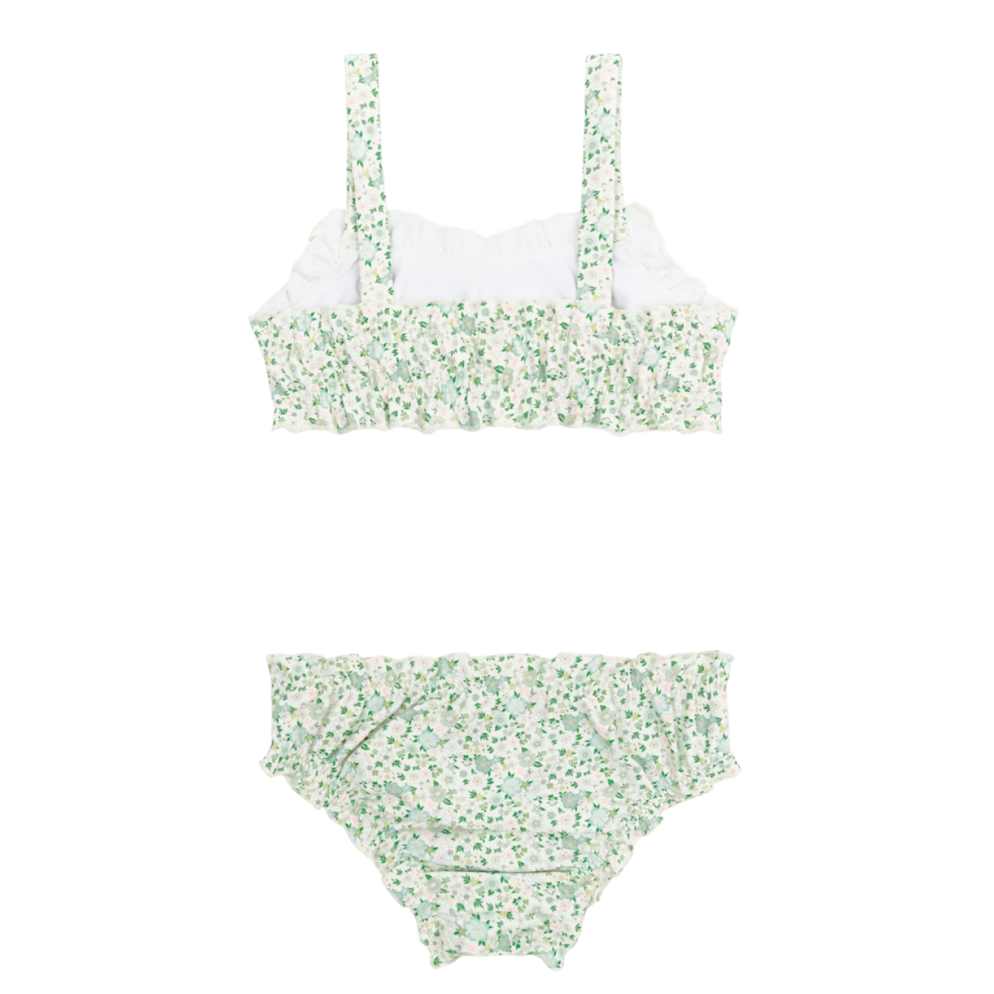 girls sea marsh floral ruffle bikini