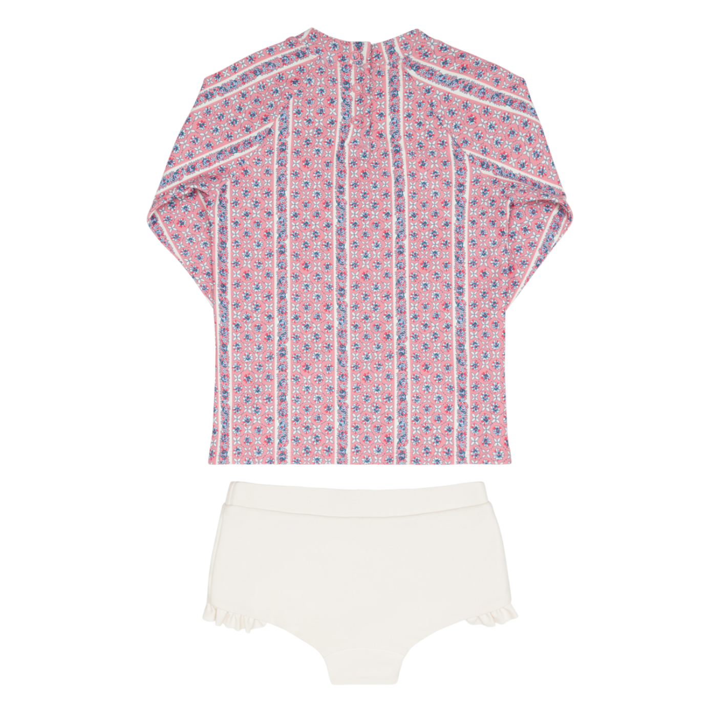 girls rosa vine rashguard set