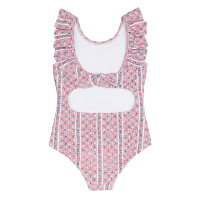 girls rosa vine ruffle collar one piece