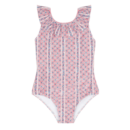 girls rosa vine ruffle collar one piece