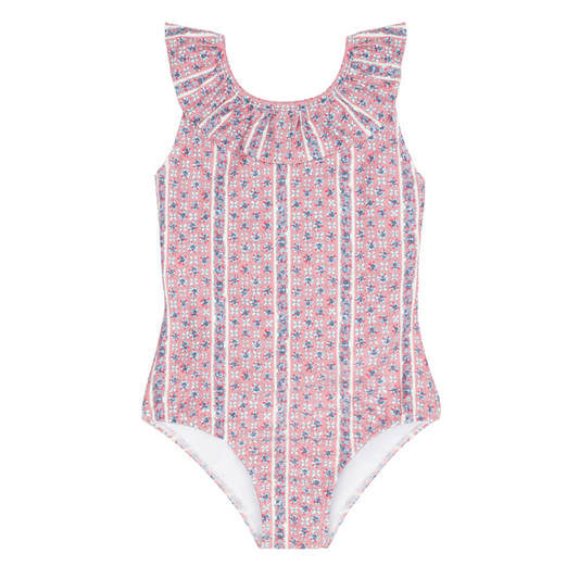 girls rosa vine ruffle collar one piece