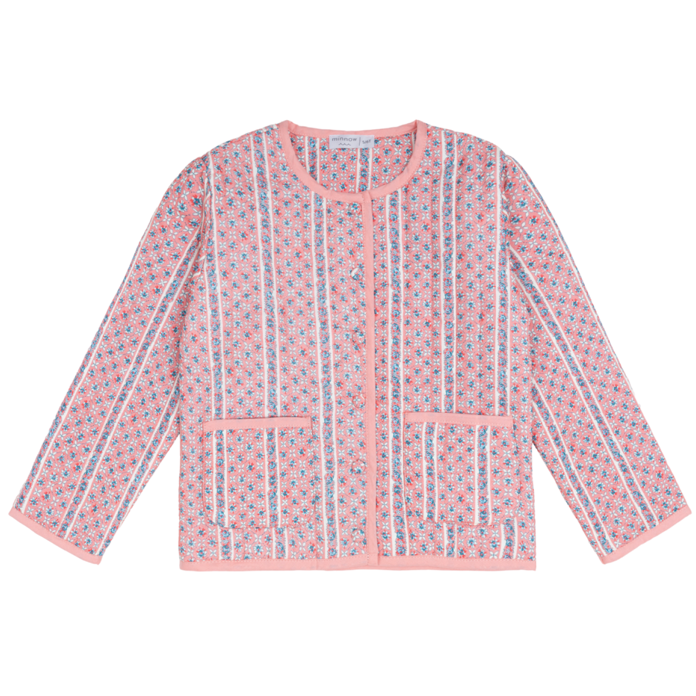 girls rosa vine quilted jacket