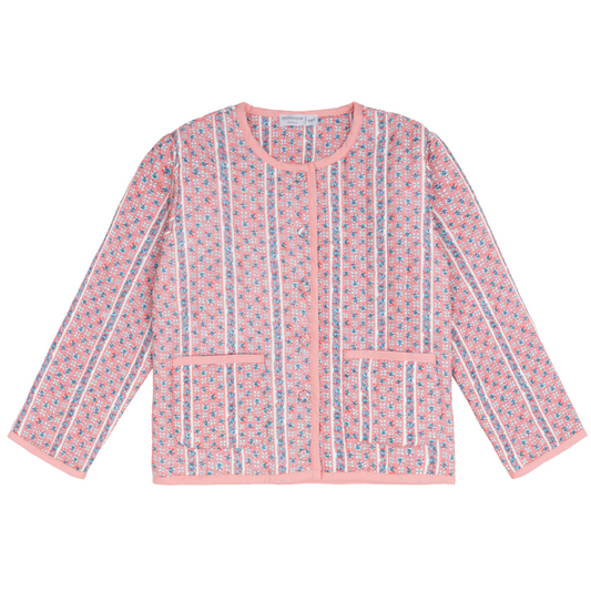 girls rosa vine quilted jacket