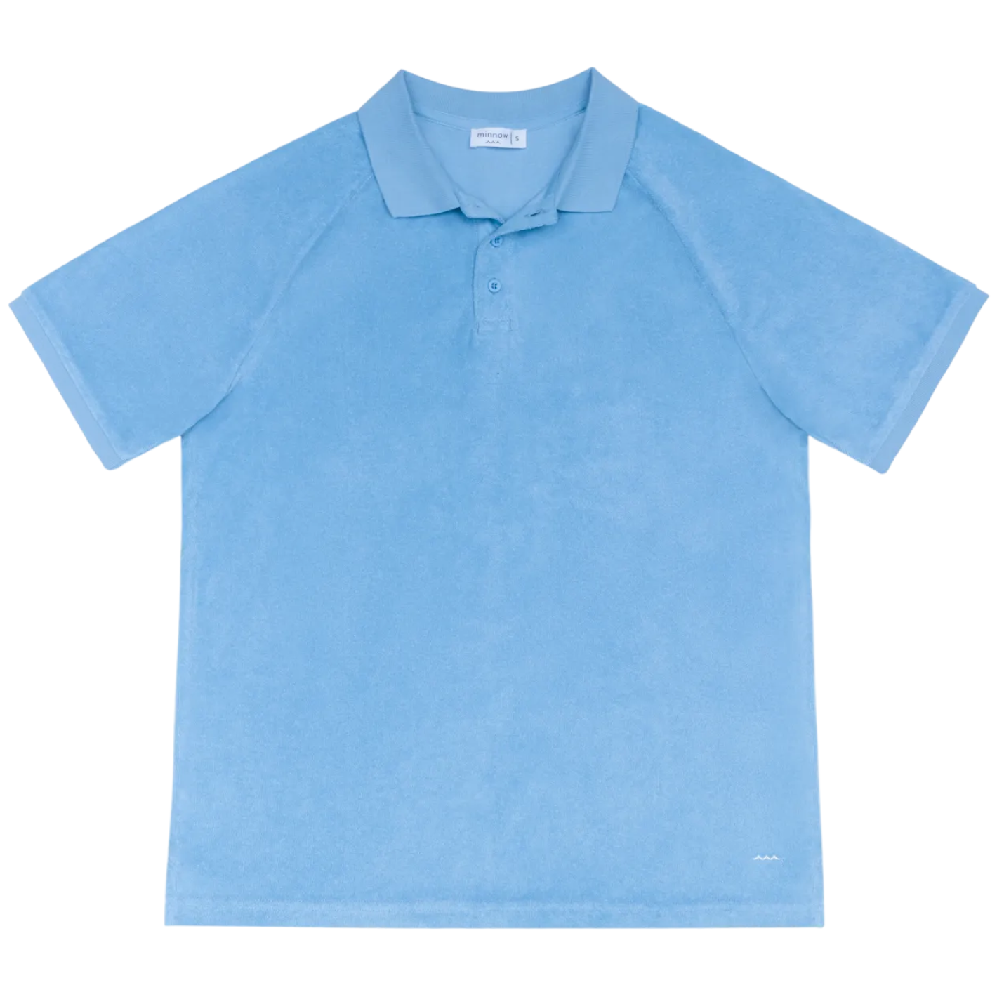 men's le marin blue french terry polo