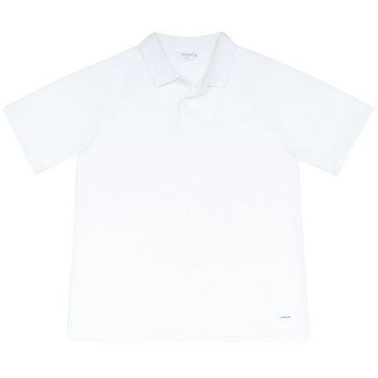 men's shell white french terry polo