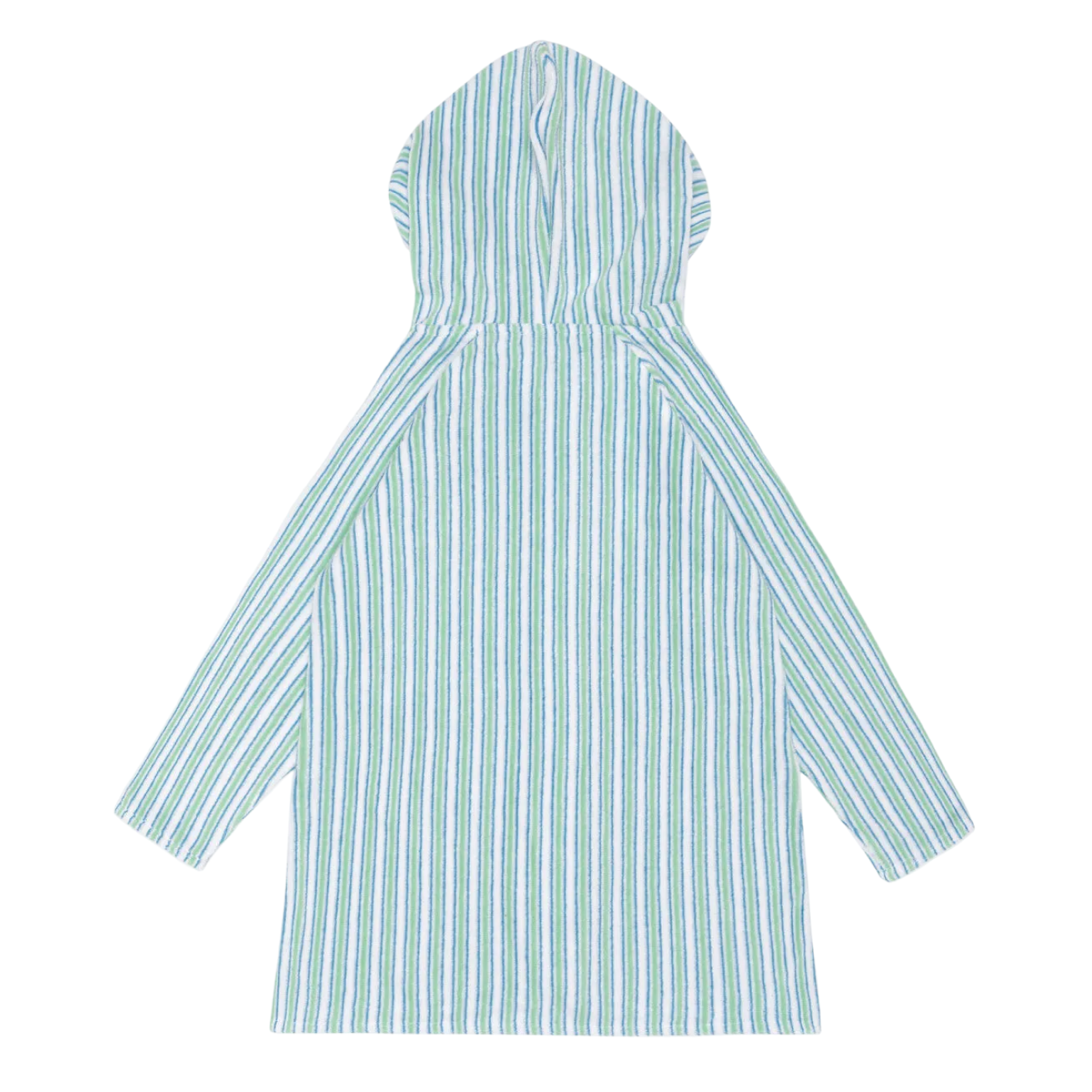 unisex tamarin stripe french terry zipper coverup