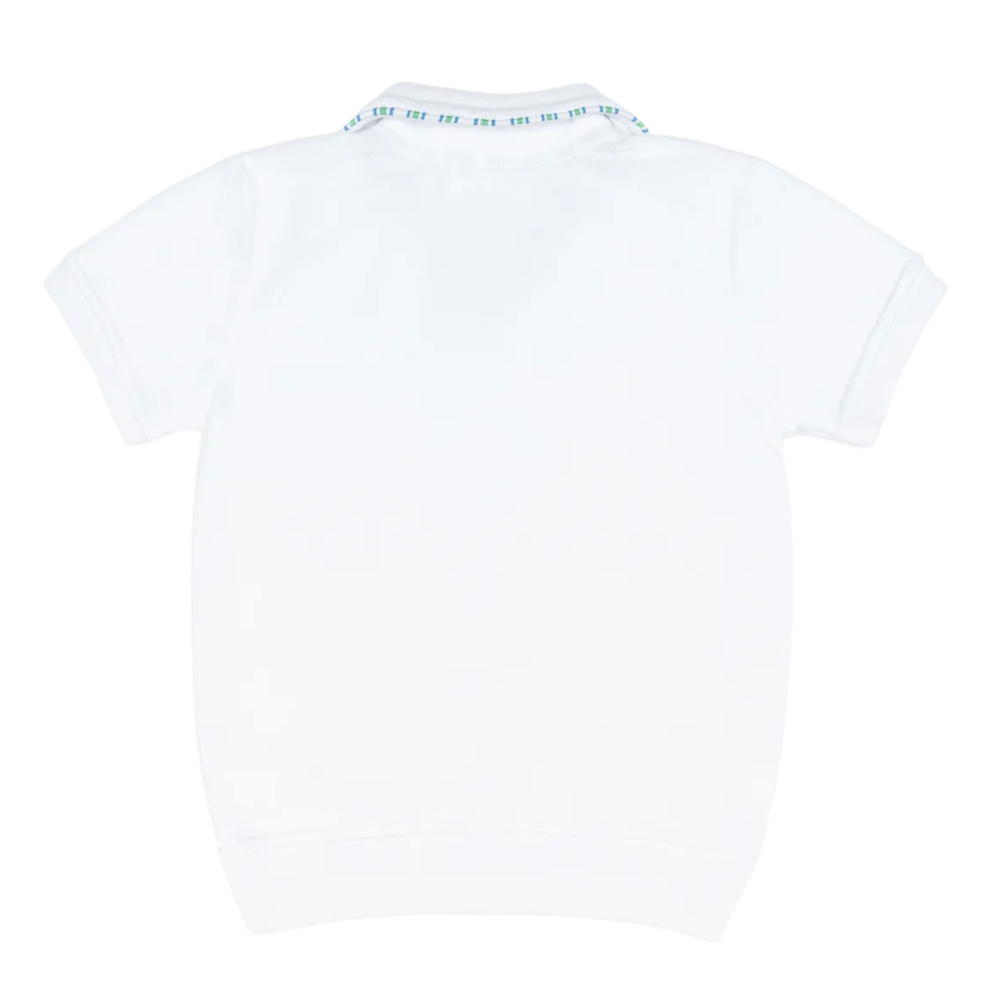 unisex shell white french terry polo
