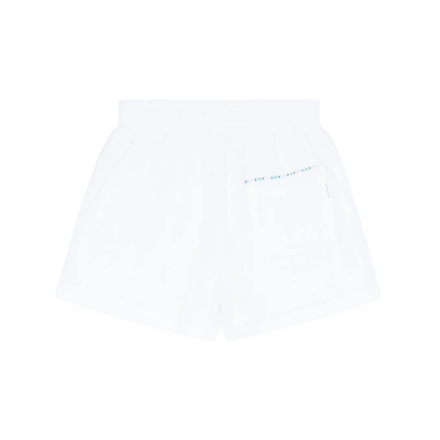 boys shell white french terry short
