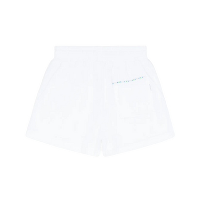 boys shell white french terry short
