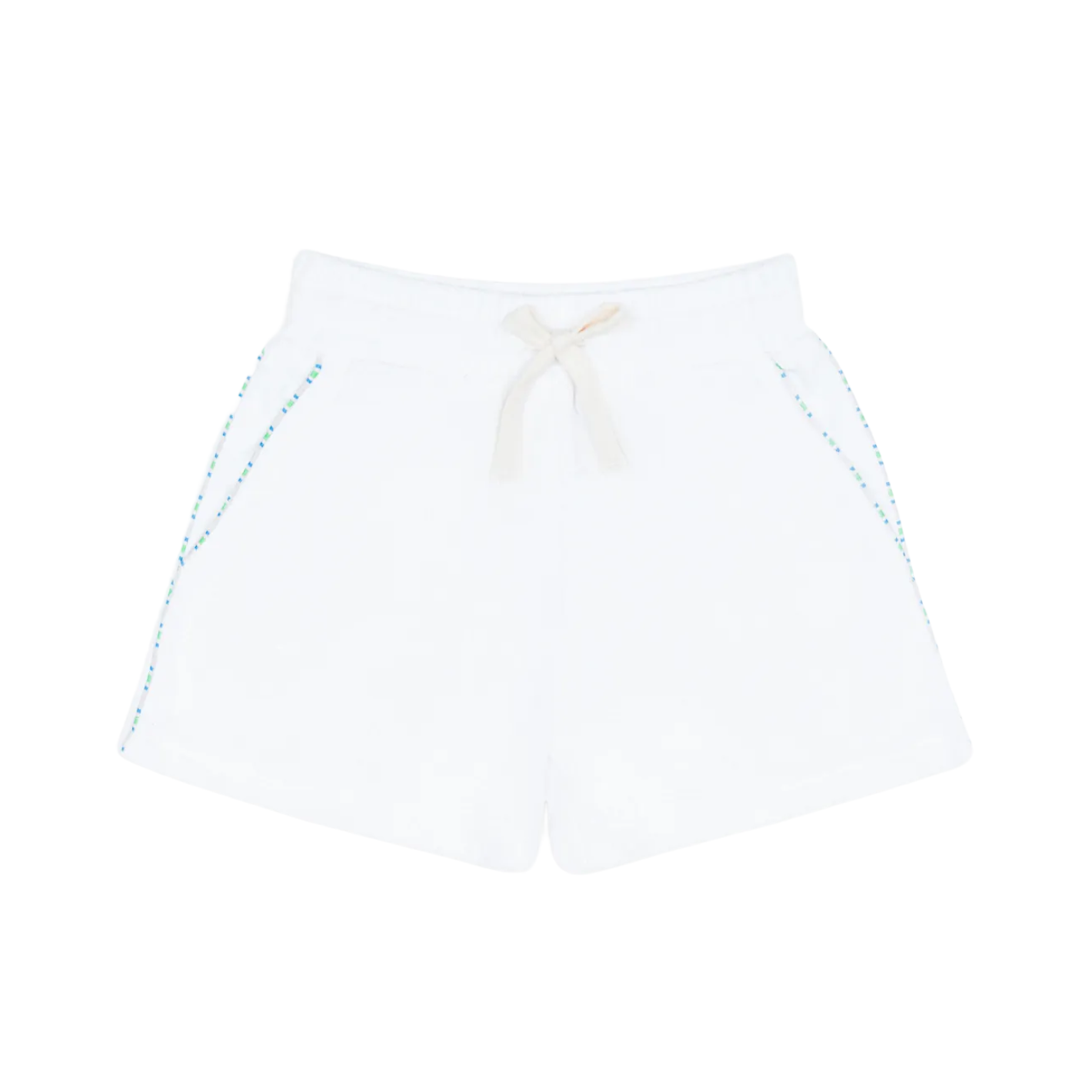 boys shell white french terry short